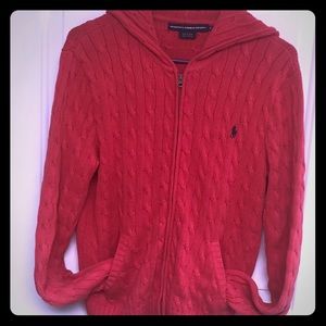 Ralph Lauren Cotton Cable Hoodie